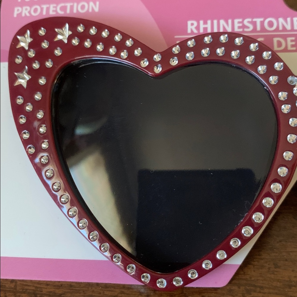 NWOT KamKam Raspberry Rhinestone Sunglasses - Picture 5 of 7